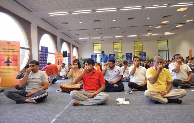 CII Celebrates International Yoga Day